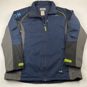 Alaska By Luly Yang Soft Shell Jacket Men’s L Oeko-Tex Horizon Full Zip Blue